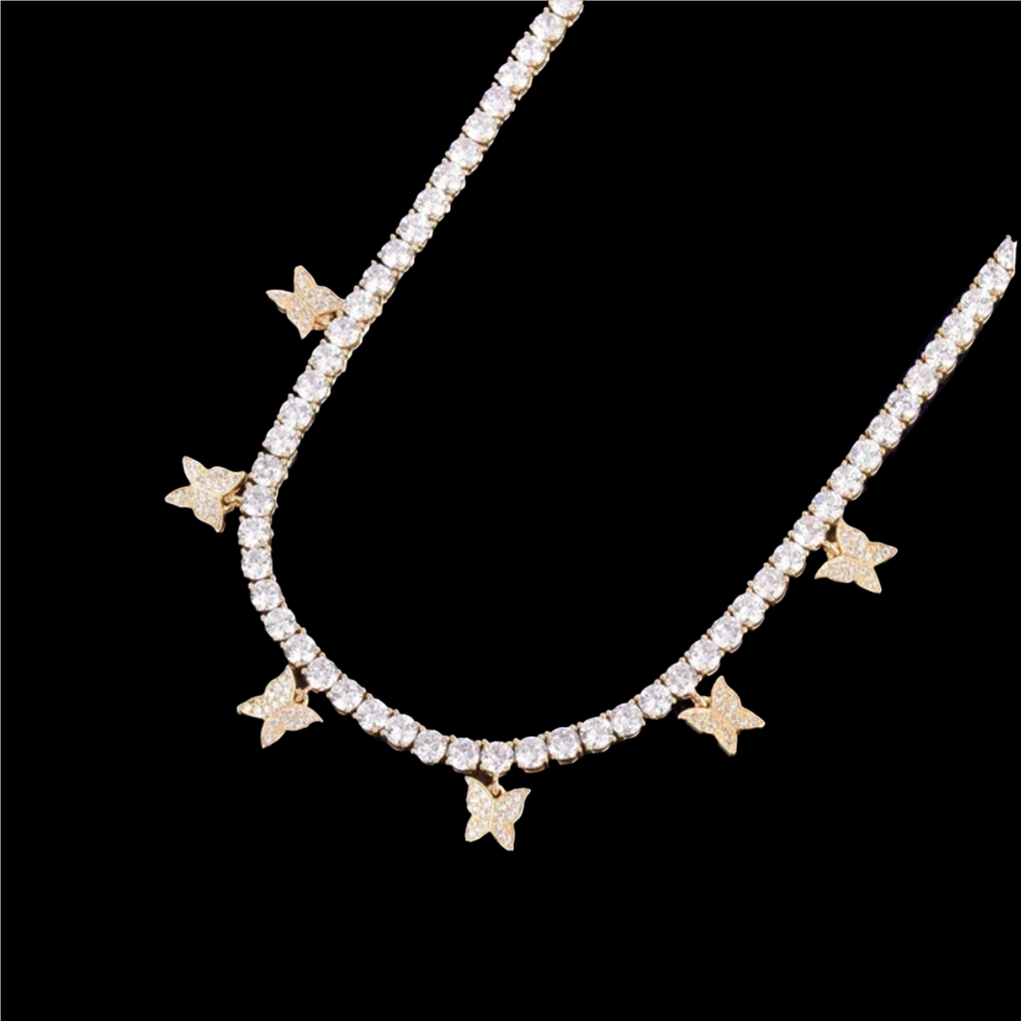 Butterfly Tennis Necklace