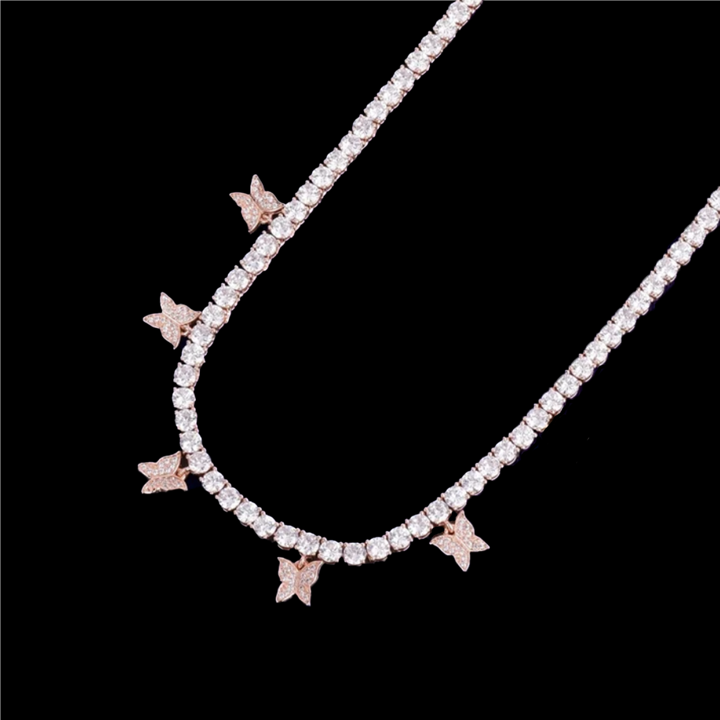 Butterfly Tennis Necklace