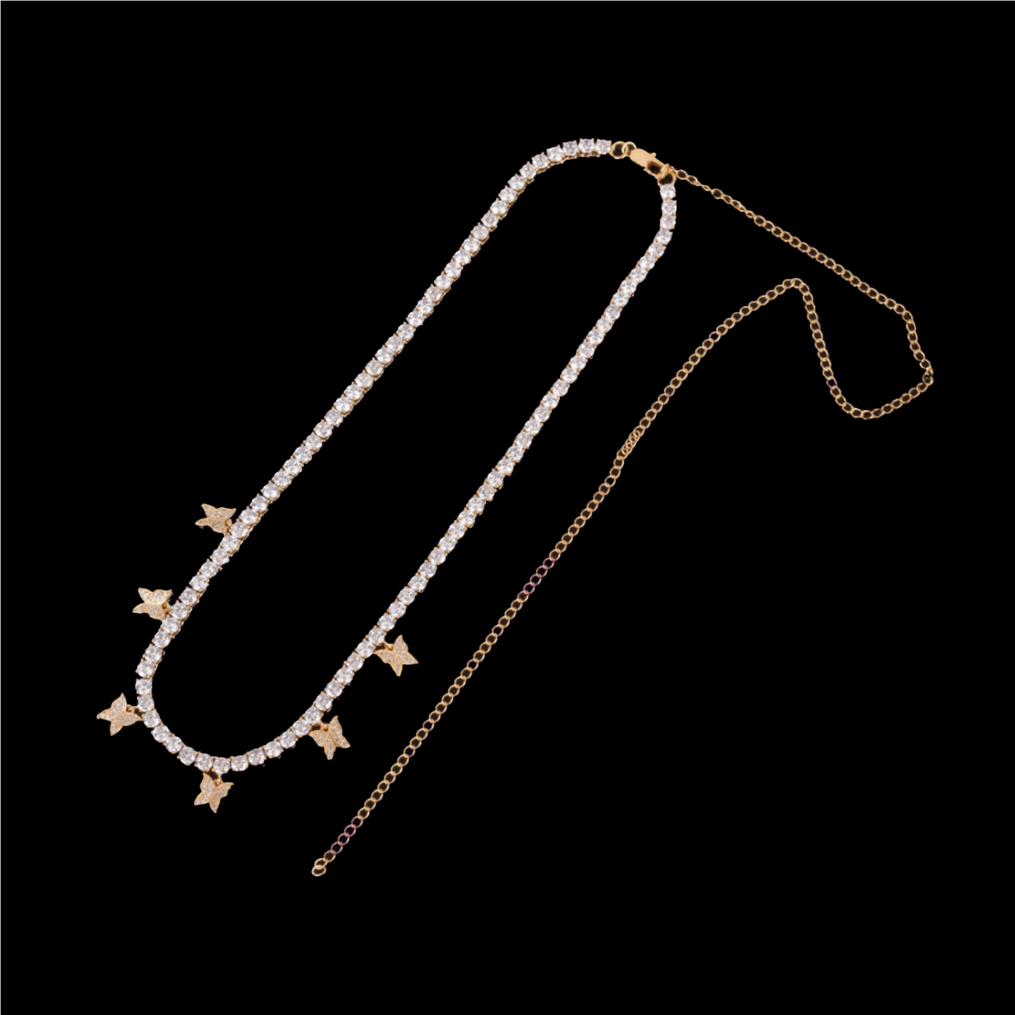 Butterfly Tennis Necklace