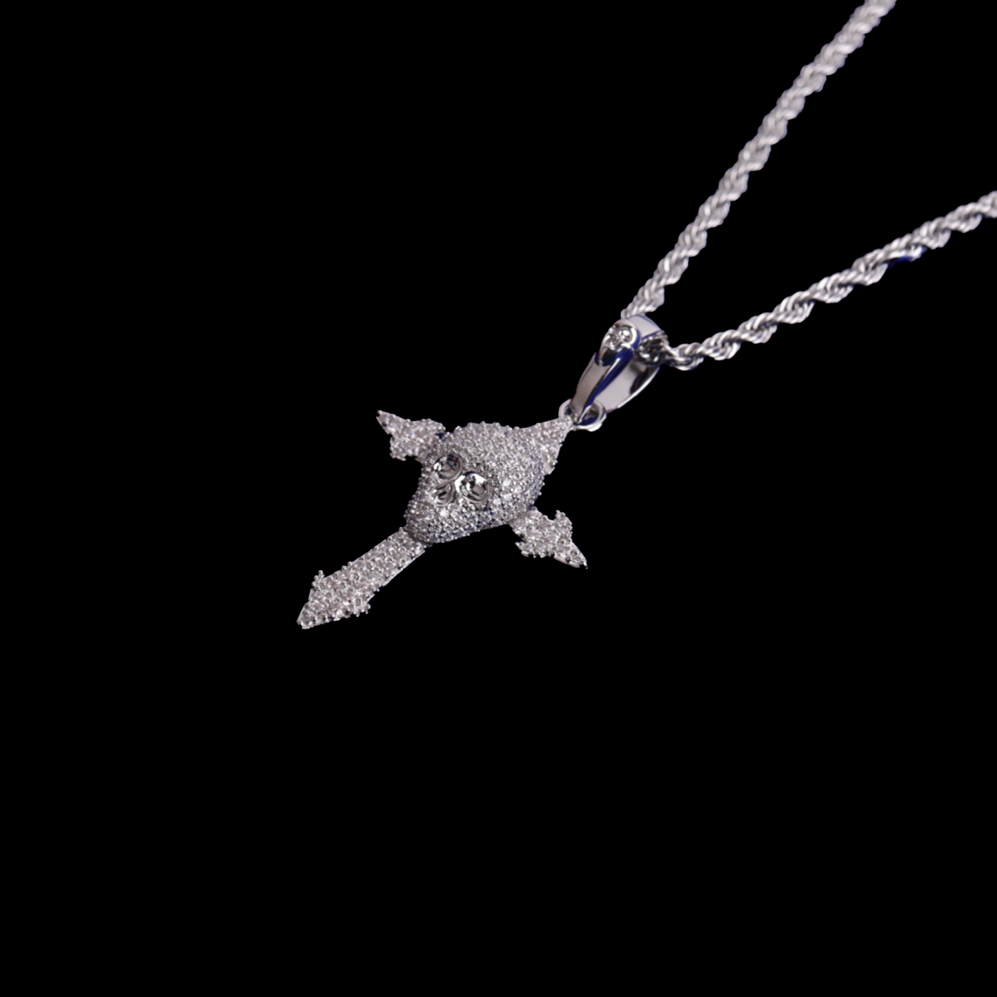 Skull Cross Pendant Necklace