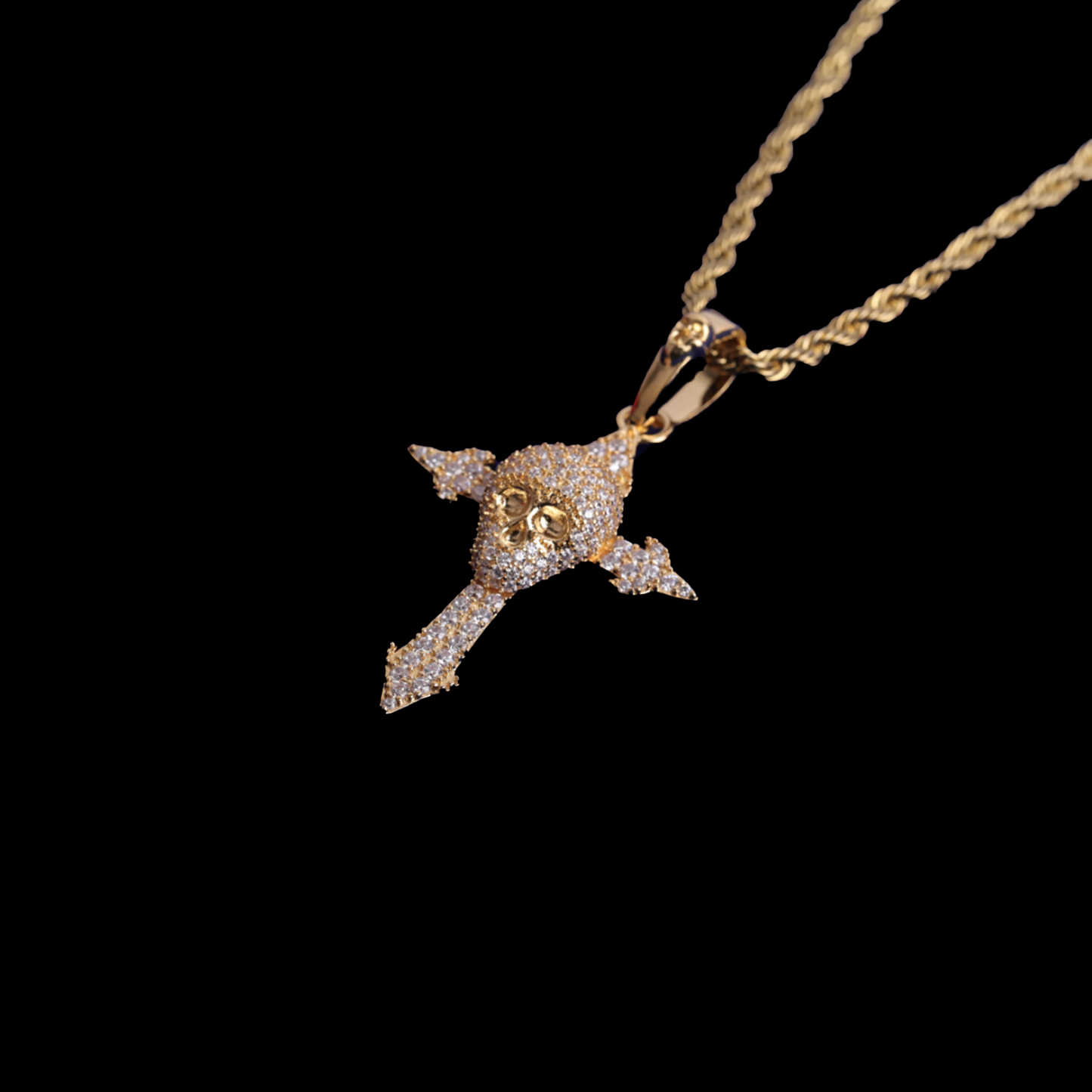Skull Cross Pendant Necklace